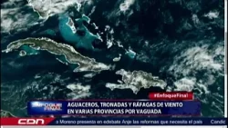 Aguaceros, tronadas y ráfagas de viento en varias provincias por vaguada