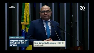 Sargento Reginauro, Girão's substitute, takes office in the Senate