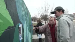 Local artists create a mural ahead of Earth Month