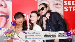 Jennie Panhan and Teayii experience the innovative new tongue-strip vitamins from "STRiPS"