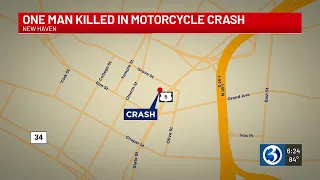34-year-old dies after being found under motorcycle that crashed into New Haven building