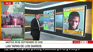 DIARIOS DEL DÍA 29/9: SUBIÓ RIESGO PAÍS + MALVINAS + ADORNI + RACING