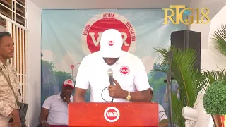 Responsab yo nan pati politik VAR inogire nouvo syèj sosyal pati a nan dèlma 73 enpas Poincy #2.