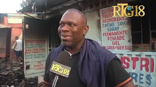 Yon gwo dife eklate nan yon pati nan mache Tabarre maten Vendredi 26 Juin an akoz fatra ki tap boule