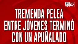 Tremenda pelea en plena playa termina con joven herido de arma blanca. Mirá el video