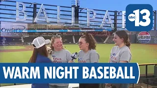 Meteorologist Linh Truong at Las Vegas Aviators Game