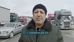 Kamionistët bllokojnë doganat,nuk lejojnë kalimin e mjeteve të rënda në Qafë Thanë dhe Hanin e Hotit