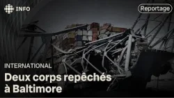 Pont effondré à Baltimore : deux corps repêchés