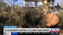 Milton residents continue to clean up after Isaias