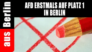 AfD takes 1st place in Berlin for the first time