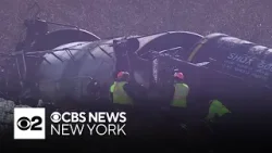 Officials are working to clear derailed train in Connecticut