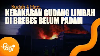 [detikPagi] - Waste Warehouse Fire in Brebes Still Burning After 4 Days