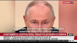 Vladimir Putin spune că Rusia este pregătită pentru un război cu Europa