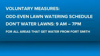 Fort Smith advises voluntary water conservation measures amid high temperatures