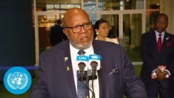 General Assembly President on conclusion of UN General Assembly Sustainability Week | Media Stakeout
