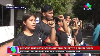 🏆 Sandinista Youth carries out the 4th delivery of sports equipment in Nicaragua