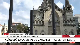 🚨 SHOCKING FOOTAGE OF THE EARTHQUAKE IN COLOMBIA: THE STATE OF THE MANIZALES CATHEDRAL