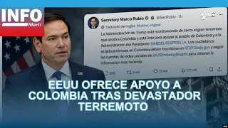 US offers support to Colombia following earthquake that leaves dead and injured.