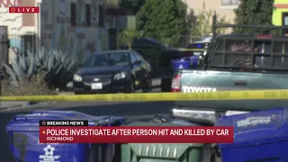 Pedestrian hit and killed by car in Richmond Thursday morning