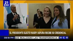 CNE entrega A Nasry Asfura credencial que Lo acredita como presidente electo CNE entrega A Nasry Asfura credencial que Lo acredita como presidente electo