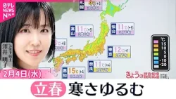 【天気】立春は寒さが和らぎそう  北日本の日本海側は雨や雪の所も