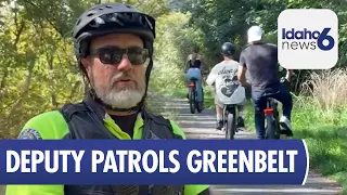Eagle Deputy Jeff Hazer Patrolling Greenbelt Amid New E-Bike Ordinance Debate