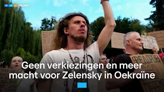 Geen verkiezingen meer en meer macht voor Zelensky | RTL Nieuws