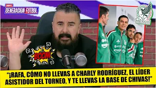 Álvaro SORPRENDIDO: NO CONVOCAN a CHARLY RODRÍGUEZ al TRI y llevan la base de CHIVAS | Generación F