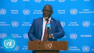 Process of appointing and selecting the next Secretary-General - DRC Media Stakeout | United Nations