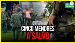 Ejército rescata a cinco menores tras angustia en la selva del Caquetá | Sin Carreta Canal 1