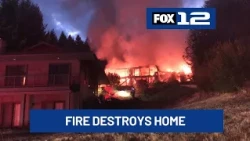 Fire destroys home in Skamania County