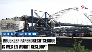 Papendrecht Bridge deck removed in unique operation, headed for scrap