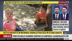 Fetiță moartă în incendiu. Mama și fratele ei, în stare gravă