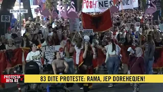Rezistencë, revoltë/ 83 ditë protestë, qytetarët vijojnë marshimin kundër Ramës