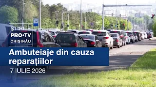 PRO TV News (8:00 PM) | TRAFFIC JAMS DUE TO REPAIRS | Moldova