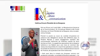 MCC / Minister Emmanuel Ménard's participation in the Diaspora Forum