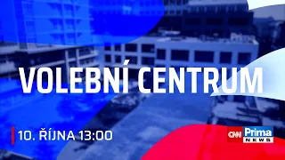 Komunální a senátní volby 2026: Volební centrum sledujte 10. října od 13:00 na CNN Prima NEWS!