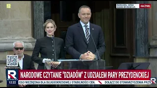 National Reading of "Forefathers' Eve" with the participation of the Presidential Couple