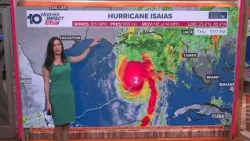 Tracking the Tropics: Isaias continues its path toward Gulf Coast as Category 2 hurricane