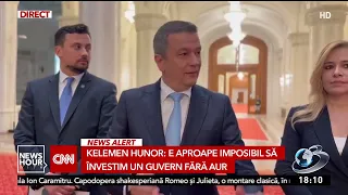 Kelemen Hunor: It is almost impossible to form a government without AUR