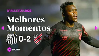VIVEROS CRAVA DUAS VEZES E FURACÃO SEGUE NA BRIGA PELO TOPO! SANTOS 0X2 ATHLETICO-PR