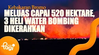 [detikPagi] - Mount Bromo Fire Spreads to 520 Hectares, 3 Water-Bombing Helicopters Deployed