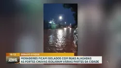 Moradores ficam isolados com ruas alagadas as fortes chuvas isolaram várias partes de Porto Velho