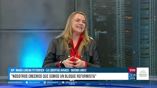 "Have fun, but first you need sewage, pavement, healthcare, and education", Lorena Petrovich on DTV.