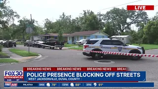 Police presence blocks streets in West Jacksonville neighborhood