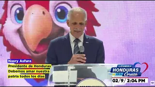 ¡LLAMADO PATRIÓTICO!: Presidente Nasry Asfura: "Debemos amar nuestra patria todos los días"
