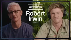 Robert Irwin talks to Anderson Cooper about his father's death and how he can still 'feel' him today