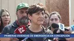 Entregan primeras viviendas de emergencia en Concepción