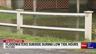 Milford streets flooded as nor'easter hits Connecticut shoreline