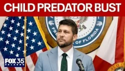 Генеральный прокурор Флориды объявляет о задержании педофила.